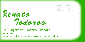 renato todorov business card